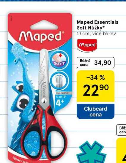 Maped Essentials Soft Nůžky, 13cm 