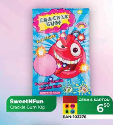 SweetNFun Crackle Gum 10g