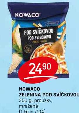 NOWACO ZELENINA POD SVÍČKOVOU 350 g, proužky, mražené 