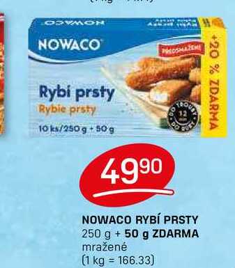 NOWACO RYBÍ PRSTY 250 g + 50 g