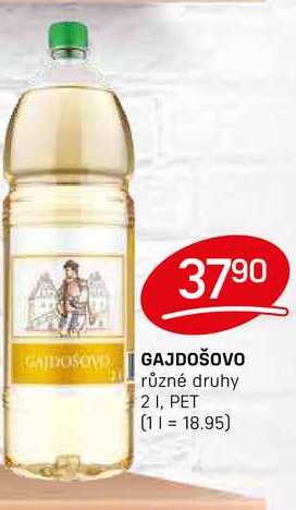 GAJDOŠOVO různé druhy 21, PET