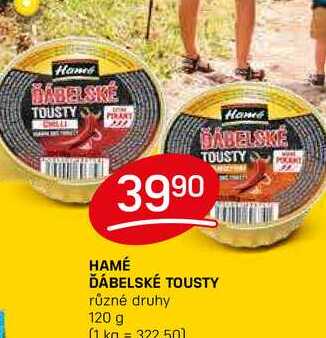 HAMÉ ĎÁBELSKÉ TOUSTY různé druhy 120 g