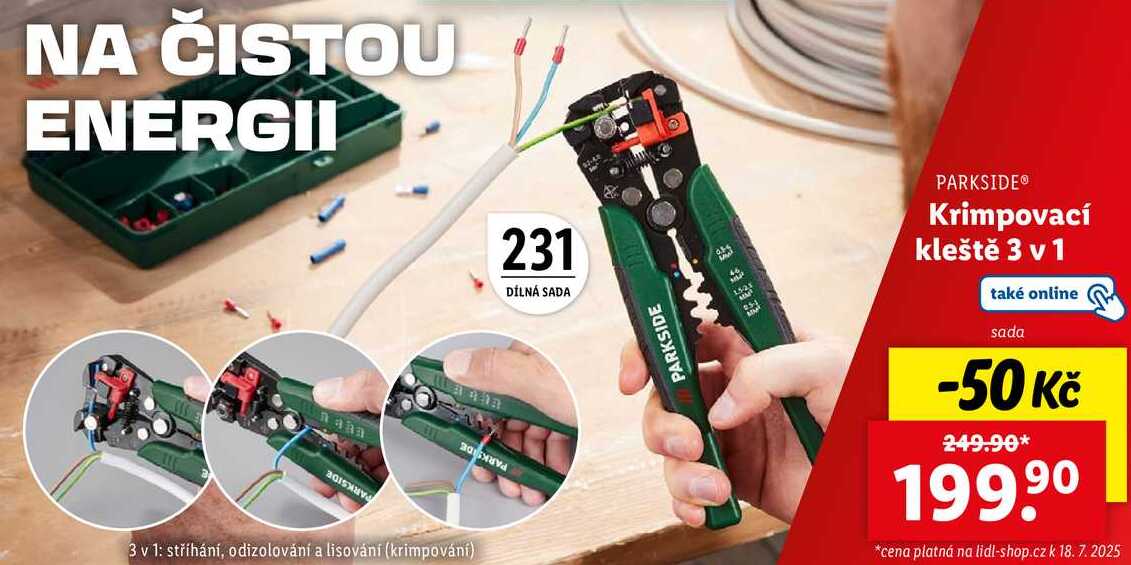 Krimpovací kleště 3 v 1 