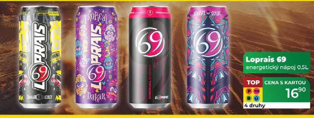 Loprais 69 energetický nápoj 0,5L  
