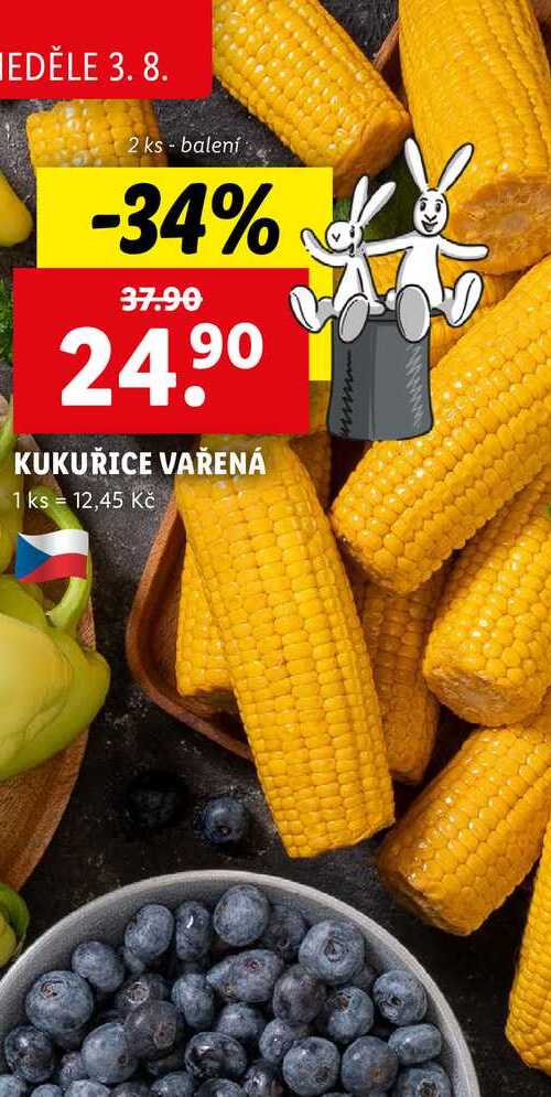 KUKUŘICE VAŘENÁ, 2 ks