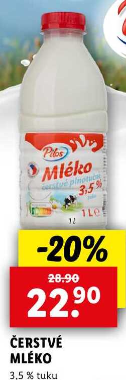 Čerstvé mléko, 1 l