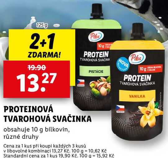 PROTEINOVÁ TVAROHOVÁ SVAČINKA, 125 g