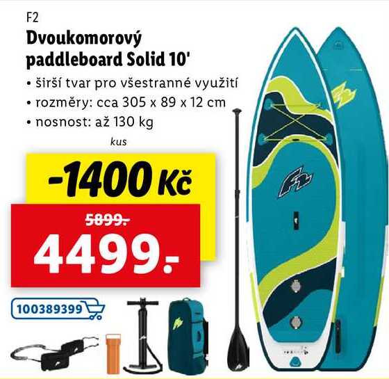 Dvoukomorový paddleboard Solid 10' 