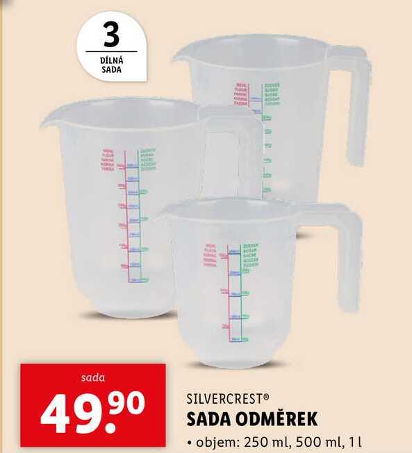 SADA ODMĚREK 