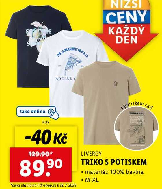 TRIKO S POTISKEM 