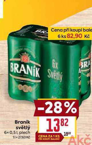 Braník světlý 6x0,51, plech 