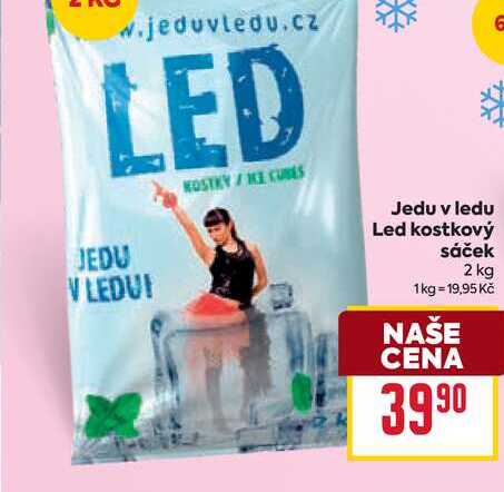 Jedu v ledu Led kostkový sáček 2 kg 