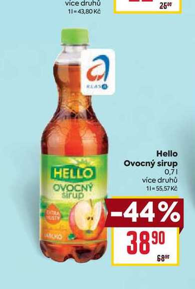 Hello Ovocný sirup 0,7l