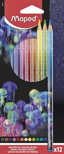 Pastelky Maped Deepsea Paradise, 12 KS
