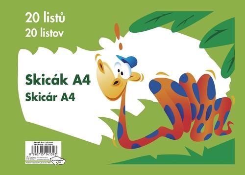Skicák A4, 1 KS