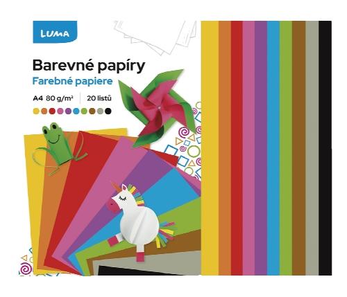 Barevné papíry A4, 1 KS