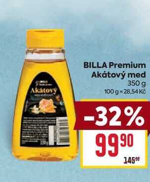 BILLA Premium Akátový med 350 g 