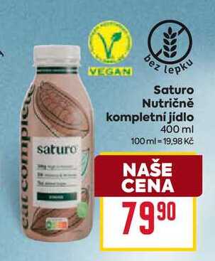 Saturo Nutričně kompletní jídlo 400 ml