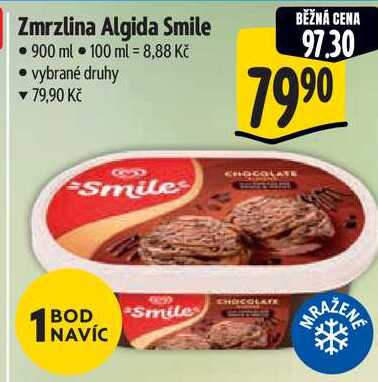 Zmrzlina Algida Smile, 900 ml