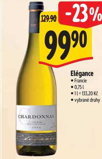 Elégance, 0,75 l