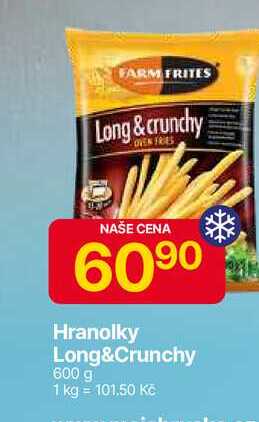 Farm frites Hranolky Long&Crunchy 600 g