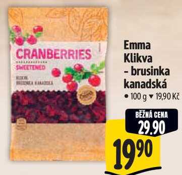 Emma Klikva - brusinka kanadská, 100 g