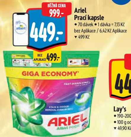 Ariel Prací kapsle, 70 dávek