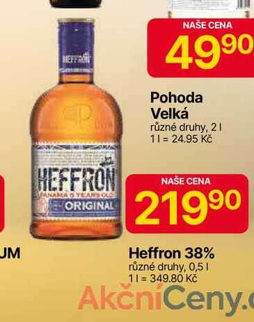 Heffron 38% různé druhy, 0,5l