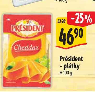  Président - plátky 100 g 