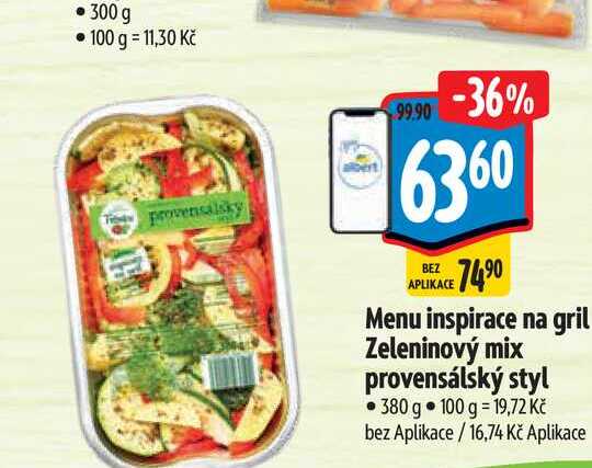  Menu inspirace na gril Zeleninový mix provensálský styl 380 g  