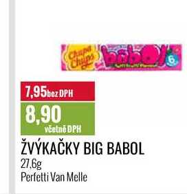 ŽVÝKAČKY BIG BABOL 27,6g 