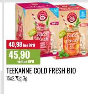 TEEKANNE COLD FRESH BIO 15x2,75g-3g 