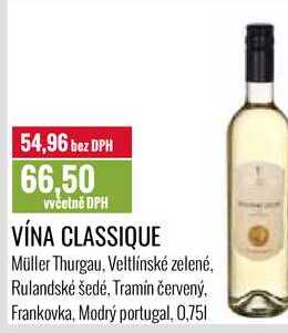 VÍNA CLASSIQUE 0,75l