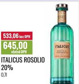 ITALICUS ROSOLIO 20% 0,7l