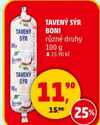 TAVENÝ SÝR BONI různé druhy, 100 g 