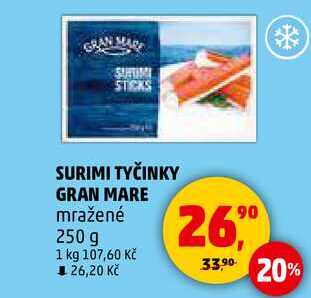 SURIMI TYČINKY GRAN MARE mražené, 250 g 