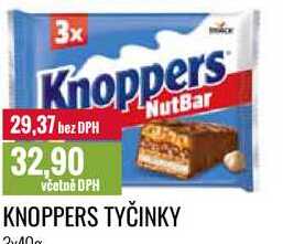 KNOPPERS TYČINKY 3x40g
