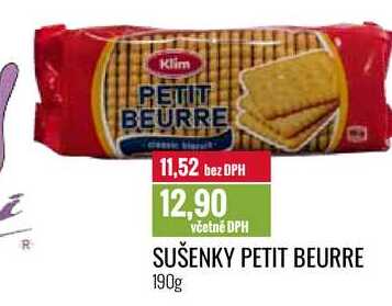 SUŠENKY PETIT BEURRE 190g 