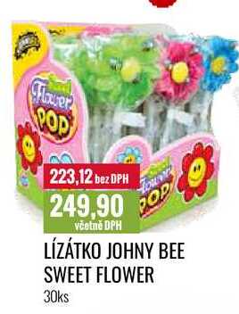 LÍZÁTKO JOHNY BEE SWEET FLOWER 30ks 