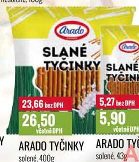 ARADO TYČINKY solené, 400g 