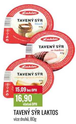 TAVENÝ SÝR LAKTOS 80g 