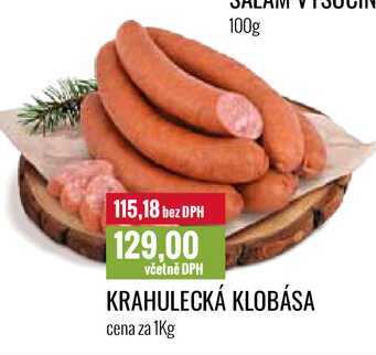 KRAHULECKÁ KLOBÁSA cena za 1Kg 