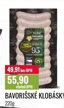 BAVORIŠSKÉ KLOBÁSKY 220g