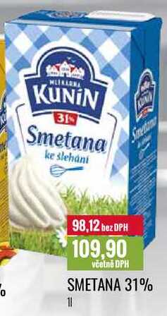 SMETANA 31% 1l