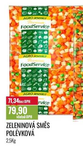 ZELENINOVÁ SMĚS POLÉVKOVÁ 2,5Kg 