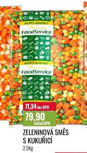 ZELENINOVÁ SMĚS S KUKUŘICÍ 2,5Kg 