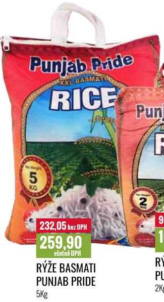 RÝŽE BASMATI PUNJAB PRIDE 5Kg
