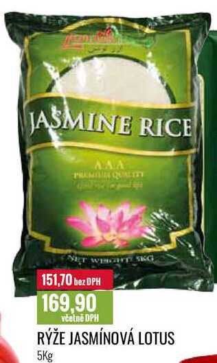 RÝŽE JASMÍNOVÁ LOTUS 5Kg 