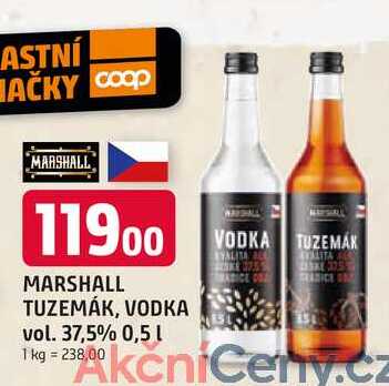 MARSHALL TUZEMÁK, VODKA vol. 37,5% 0,5l v akci
