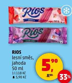 RIOS lesní směs, jahoda, 50 ml  